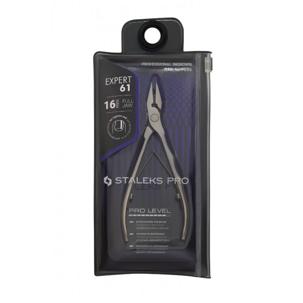 STALEKS EXPERT 61 – 16 mm Batık Tırnak Pensi | Profesyonel Podoloji Aleti
