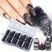Nail Art Siyah Beyaz Folyo Seti – Tırnak Süsleme ve Desen Aktarımı